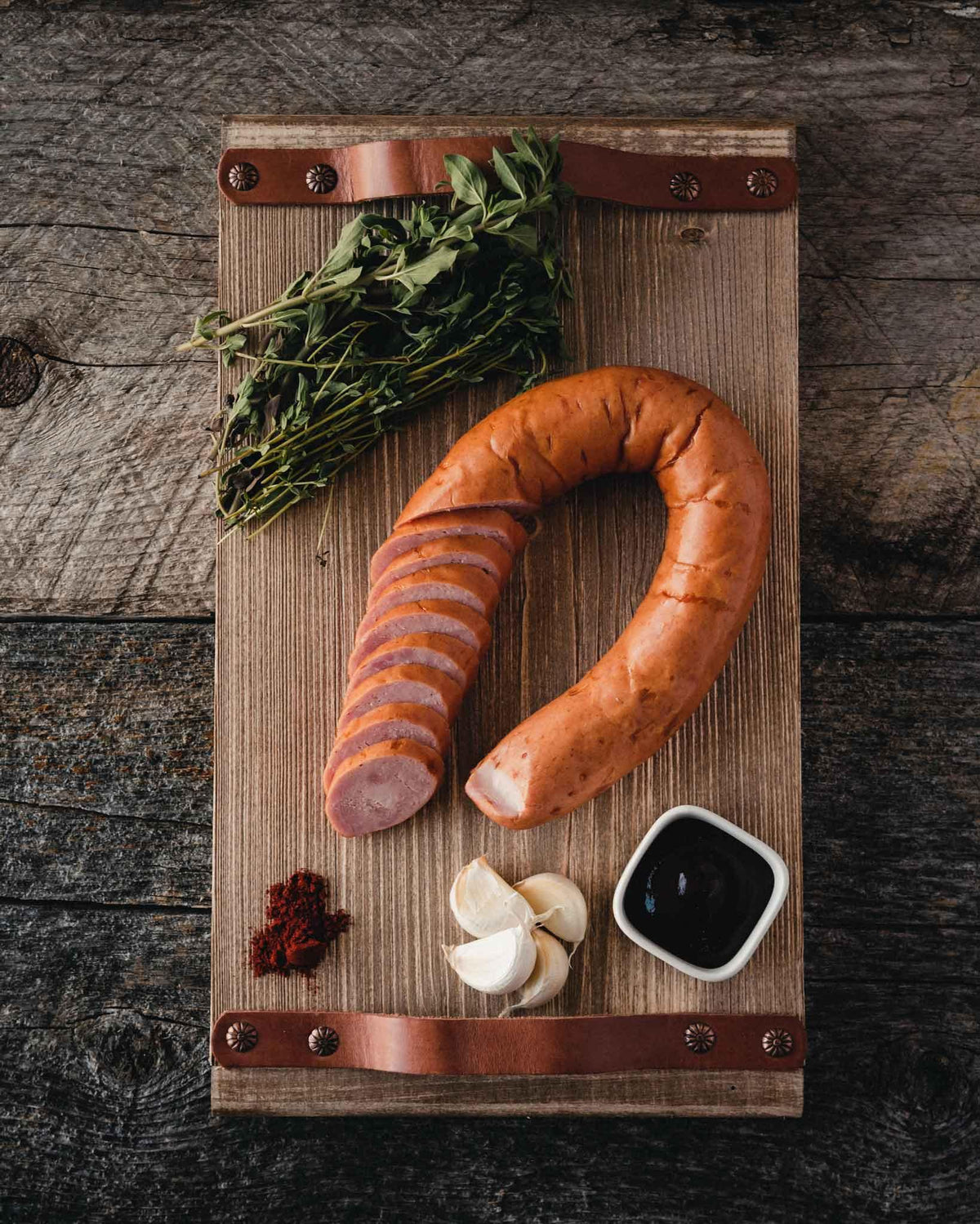 Garlic Sausage Coarse– Danny's Whole Hog